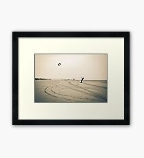 Kite Boarders - Scotland Framed Print