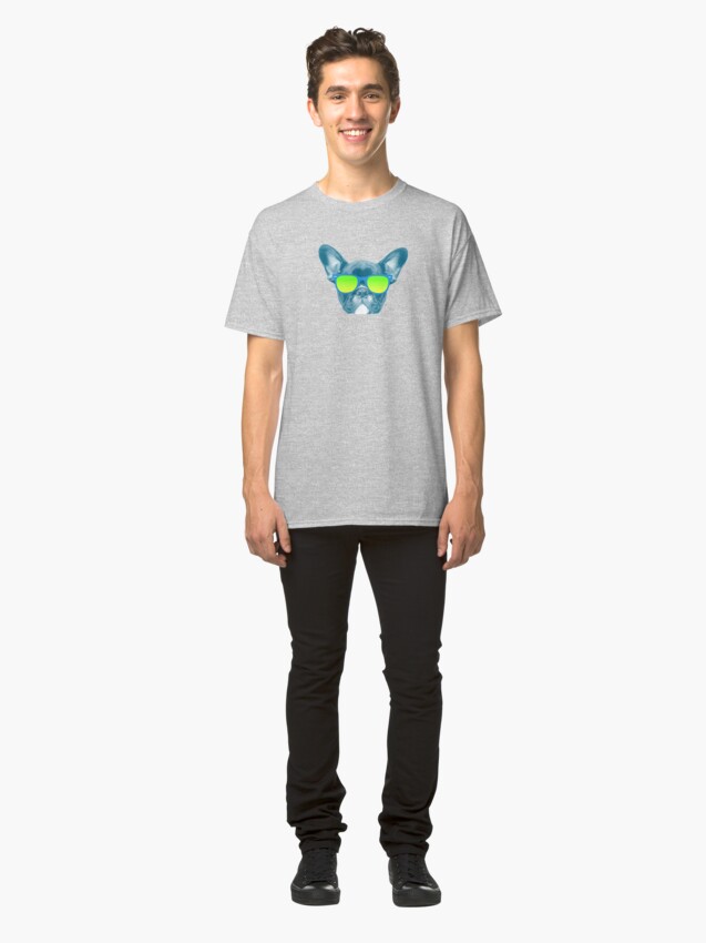 Alternate view of Cool Dog wearing Sunglasses Classic T-Shirt