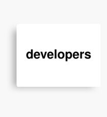 developers Canvas Print