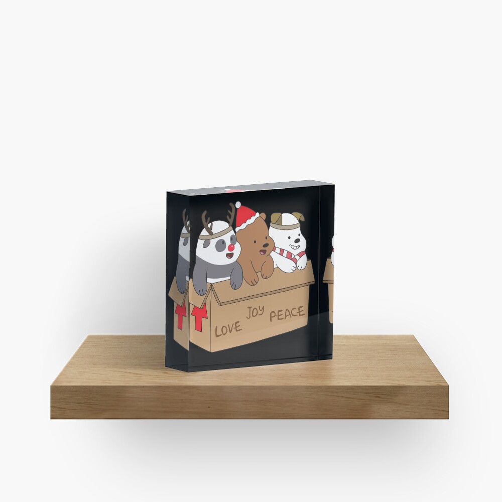 We Bare Bears Love Acrylic Block