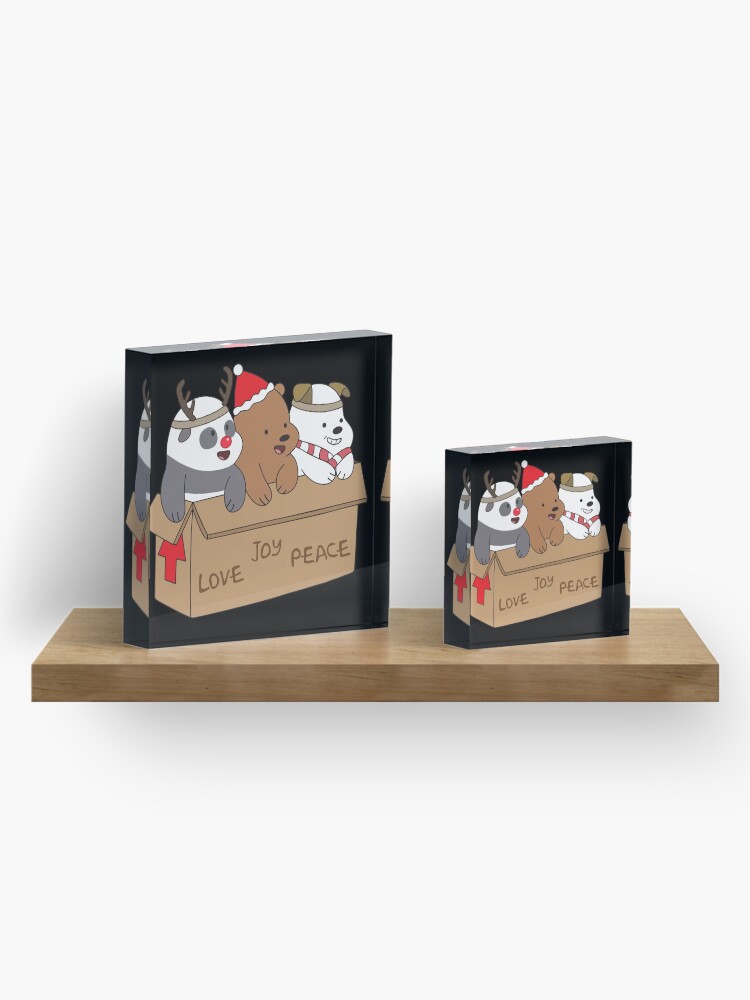 Alternate view of We Bare Bears Love Acrylic Block
