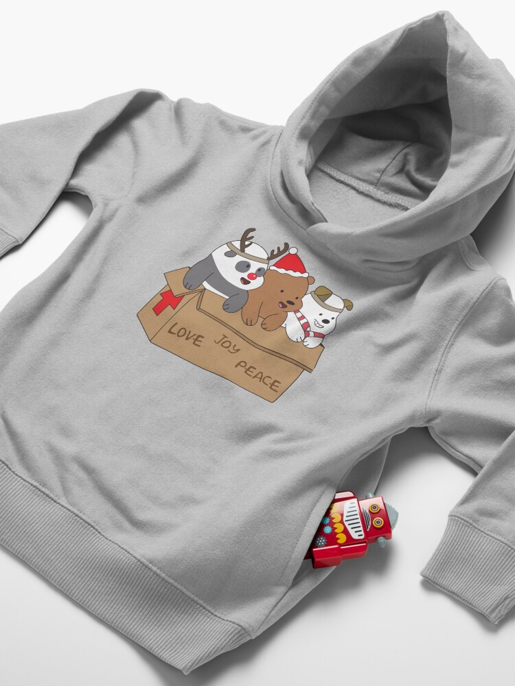 Alternate view of We Bare Bears Love Toddler Pullover Hoodie