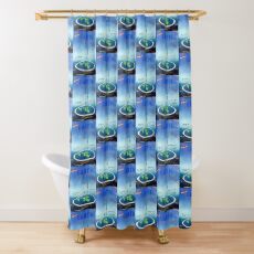 Flat Earth Bro Science Shower Curtain