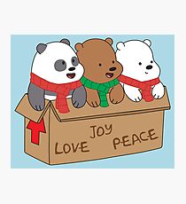 We Bare Bears Love Photographic Print