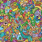 A pinch of everything in a pattern full of carnival colors by Zoo-co