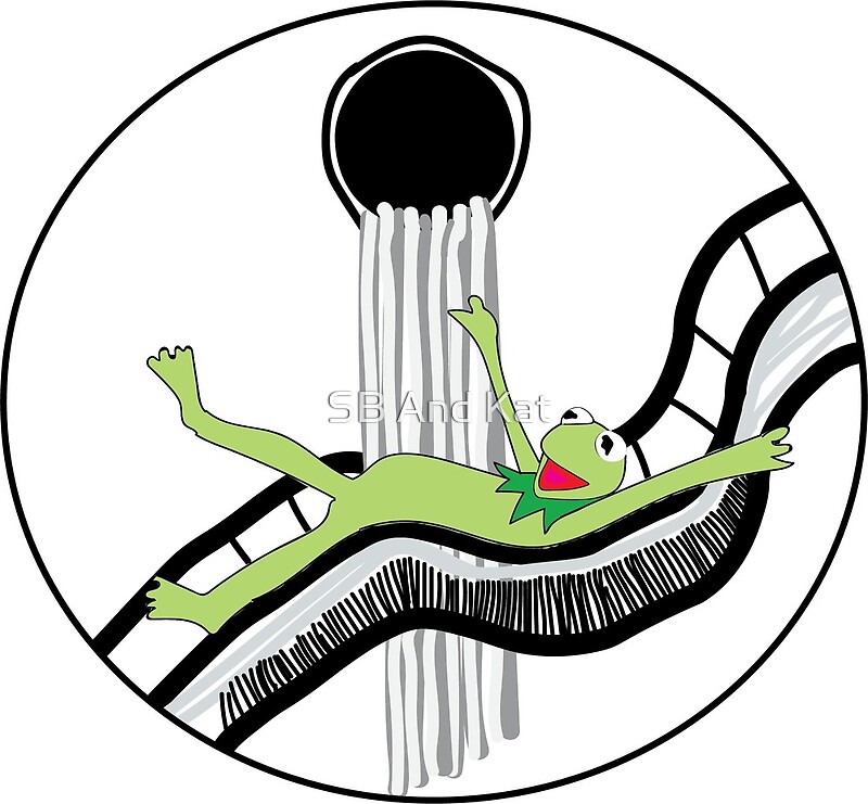 "Kermit's Sewer Slide" by SB And Kat Redbubble