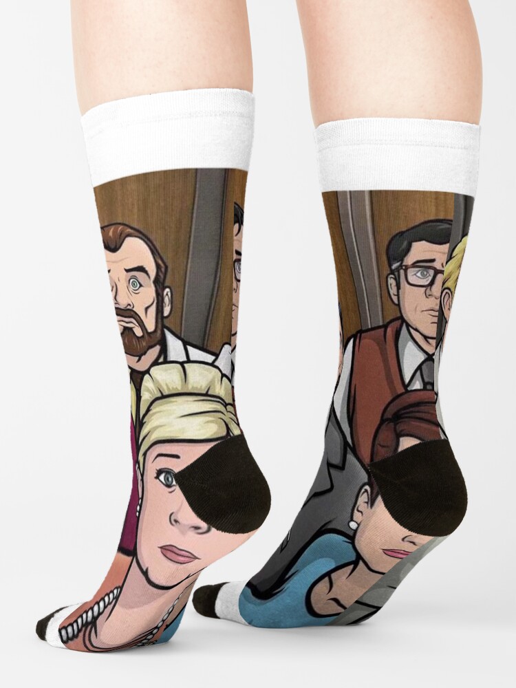 Alternate view of Archer's cast Socks
