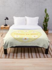 Como la flor Throw Blanket