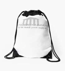 The Sarcasm Foundation Drawstring Bag