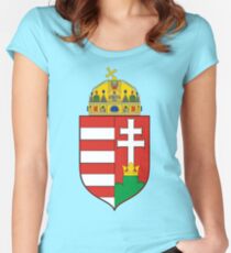 Coat of Arms of the Kingdom of Hungary Fitted Scoop T-Shirt