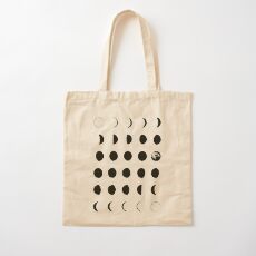 Moon Phases No. 2 Cotton Tote Bag
