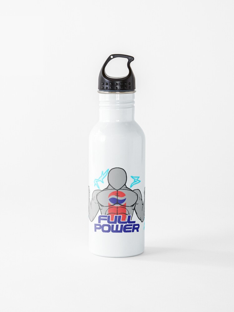 Full Power Pepsi Man Water Bottle By Crystalbenpis Redbubble - pepsi man roblox free shirt 2 new