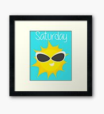 Saturday Framed Print