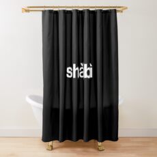 傻逼 (Sha bi) Silly Dumb Idiot - Chinese Term of Endearment Shower Curtain