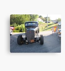 Old Auto,Black Metal Print