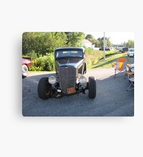 Old Auto,Black Canvas Print