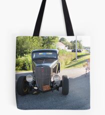 Old Auto,Black Tote Bag