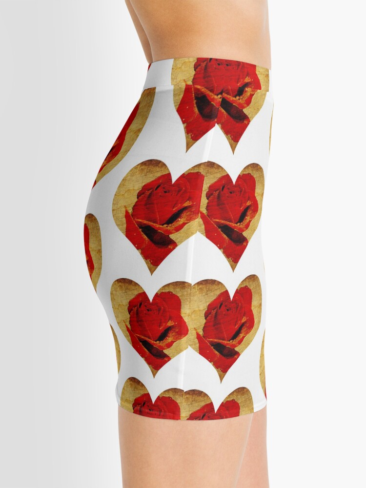 Alternate view of Rose,love,grunge,red. Mini Skirt