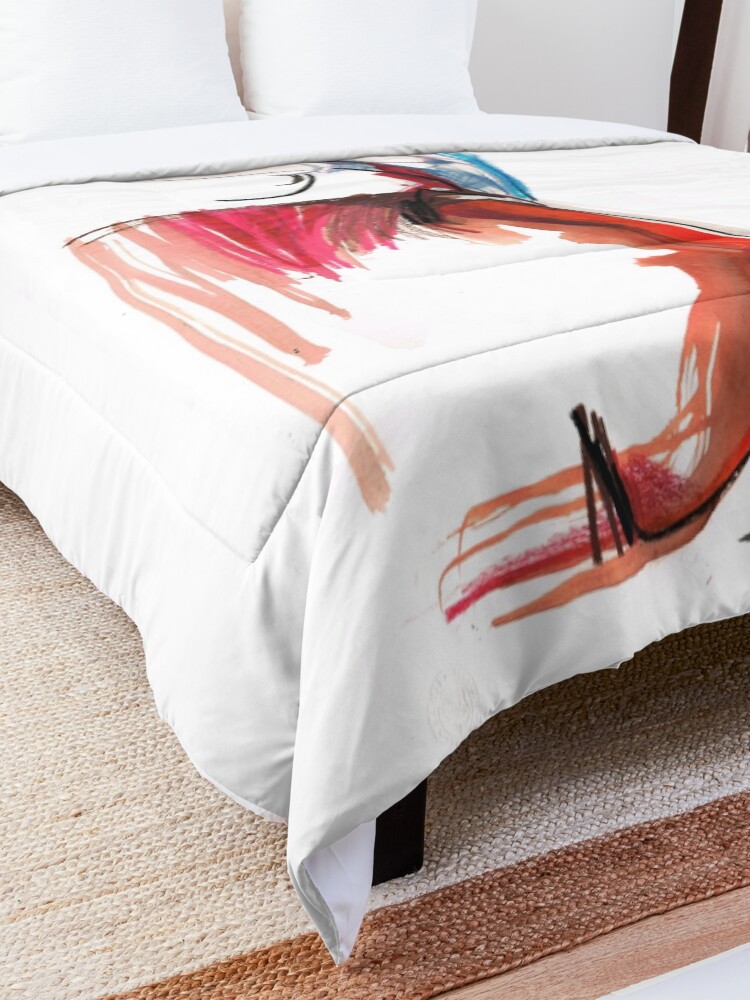 Alternate view of Expressive Ballerina Dance Drawing Comforter