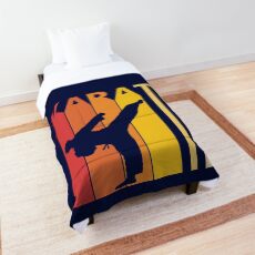 Vintage Retro Karate Comforter