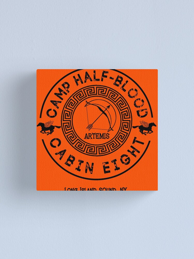 Percy Jackson Camp Half Blood Cabin Eight Artemis Canvas