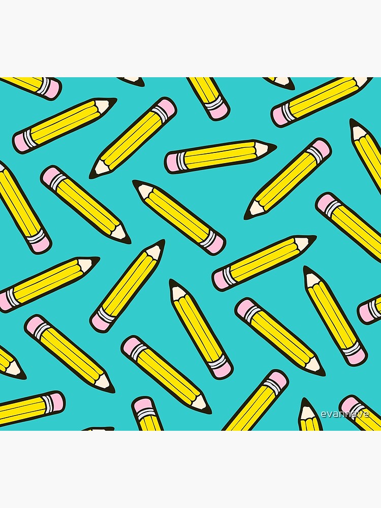 Pencil Power Blue Pattern by evannave