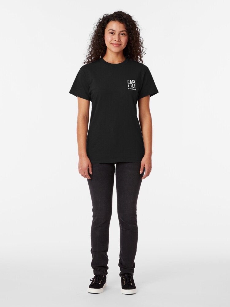 Alternate view of Casefile True Crime Podcast – EST 2016 (Light) Classic T-Shirt