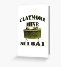 Claymore Mine Greeting Card