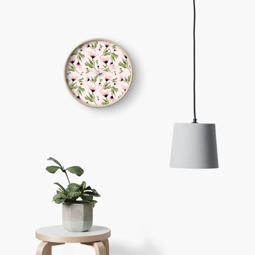 Rosa Romantik blühen Uhr