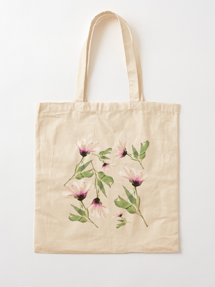 Alternative Ansicht von Rosa Romantik blühen Stofftasche