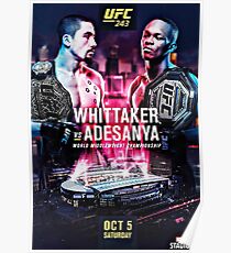 Ufc 243 whittaker vs Adesanya Poster