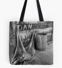 Inside the woolshed. Tote Bag