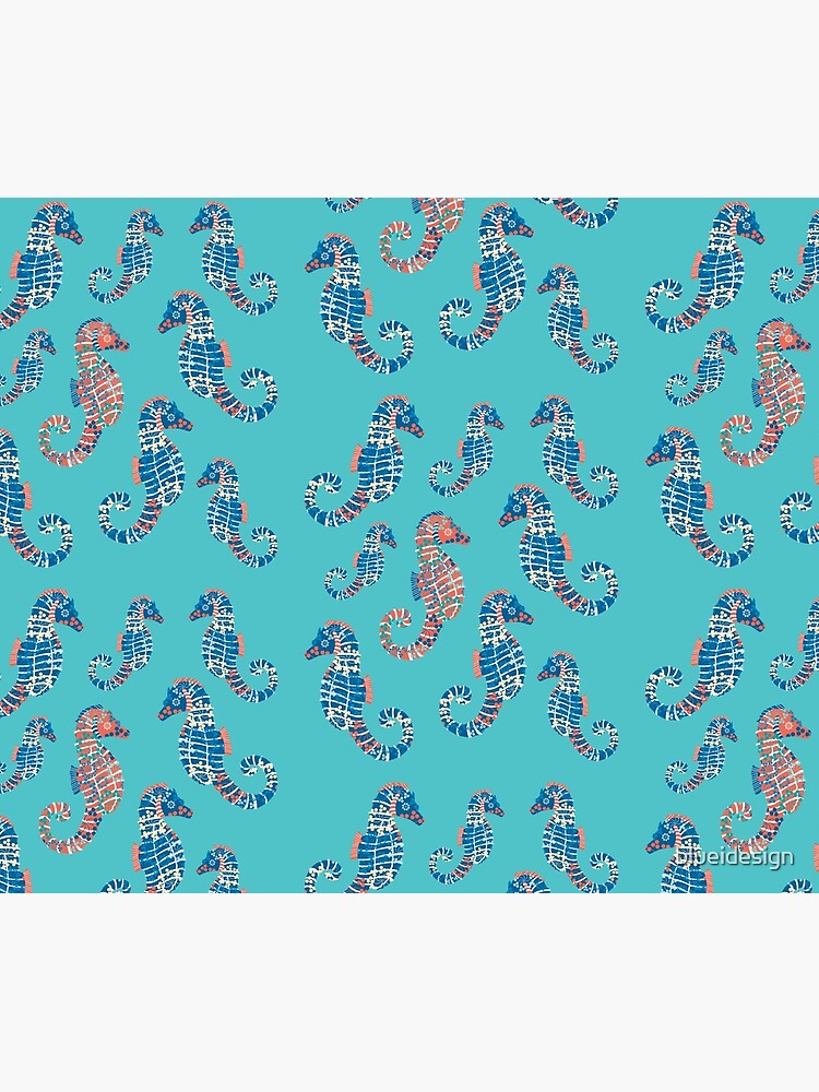 Seahorses Marine Coral Texture by blueidesign