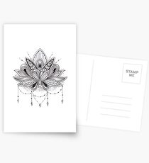 Mandala Lotus Flower Postcards