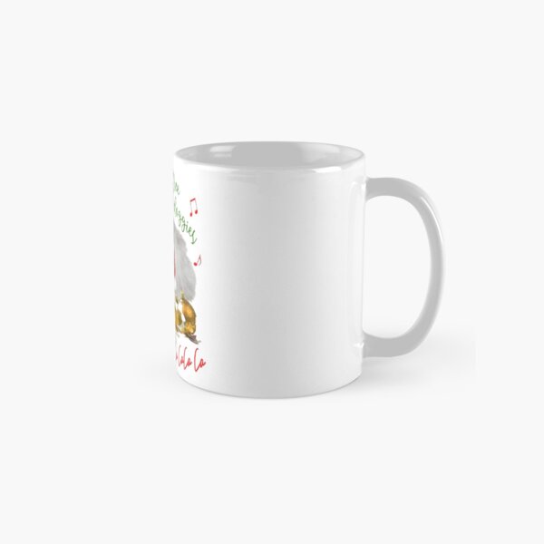 Funny Christmas Cat Falalalala Classic Mug