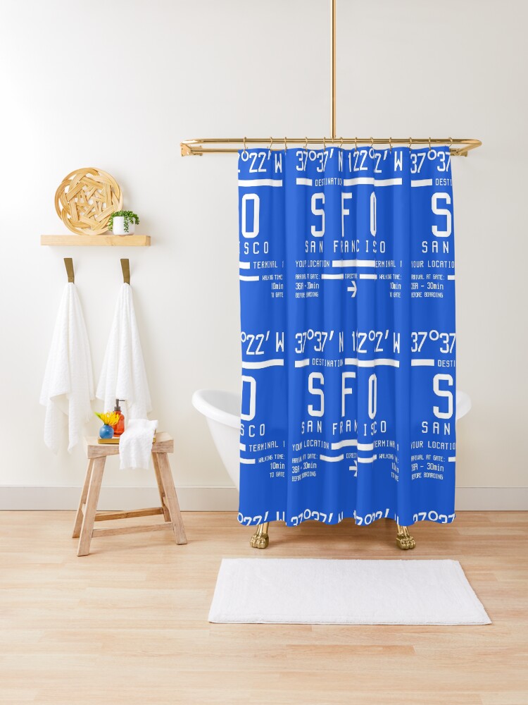 San Francisco International Airport Sfo Shower Curtain By Ernstc
