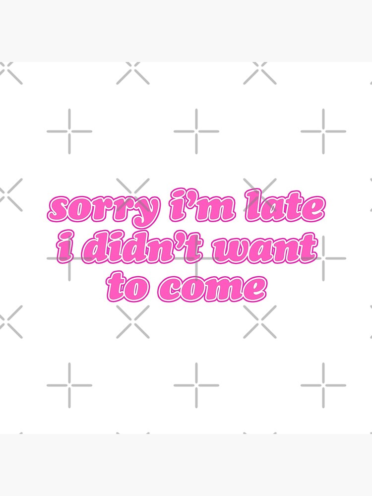 sorry im late pink by lolosenese
