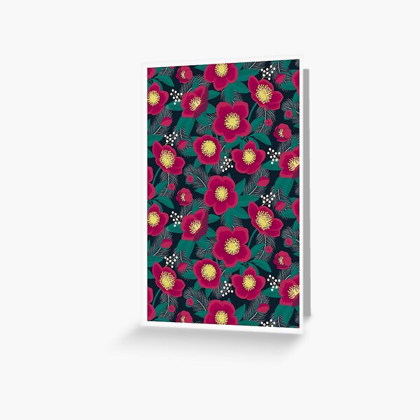 Christmas rose Greeting Card