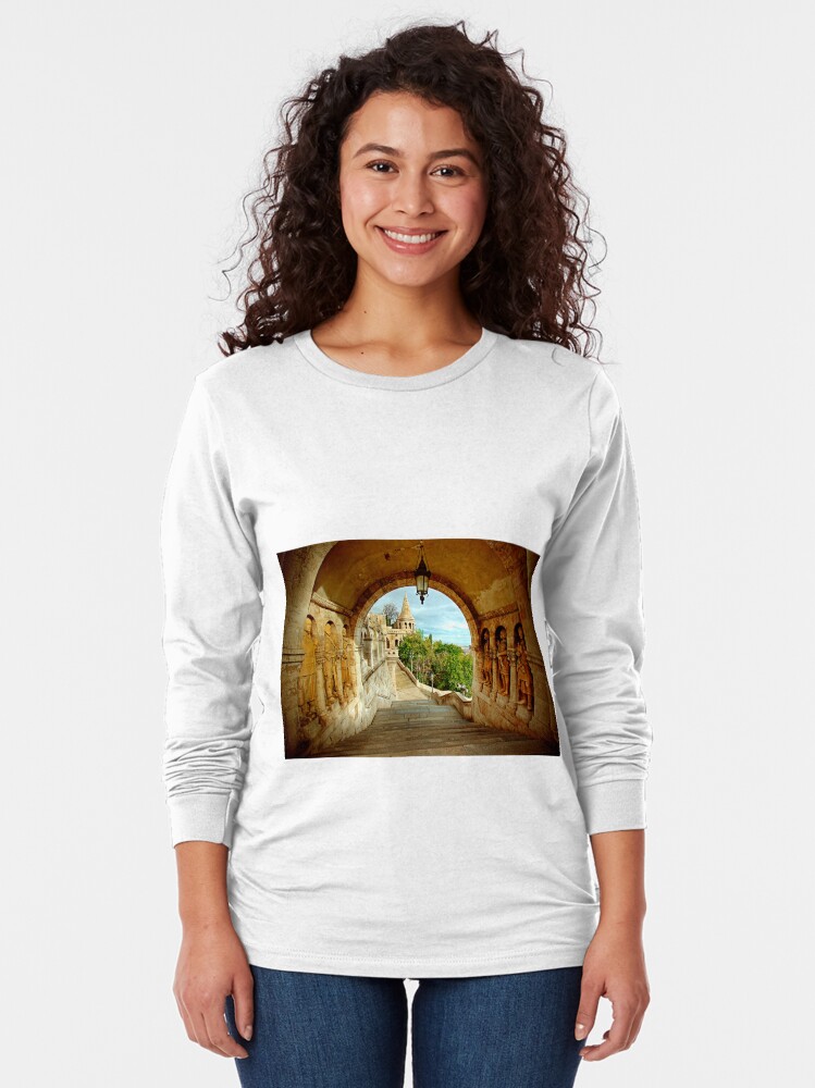 Alternate view of Fisherman's Bastion Long Sleeve T-Shirt