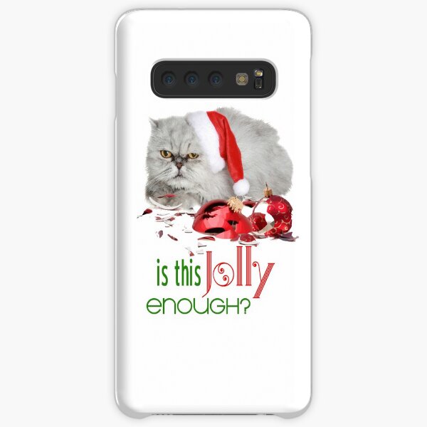 Funny Christmas Cat Jolly Enough Samsung Galaxy Snap Case