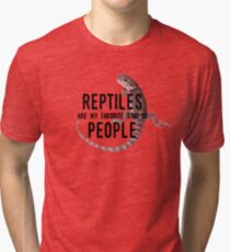 Reptiles Are My Favorite Kind of People Tri-blend T-Shirt