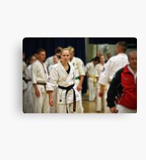 Karate Girl Canvas Print