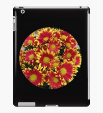Fiery Orange and Yellow Dahlias iPad Case/Skin
