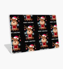 Winter Reindeer Shirt Merry Christmas Deer Santa Snow Laptop Folie