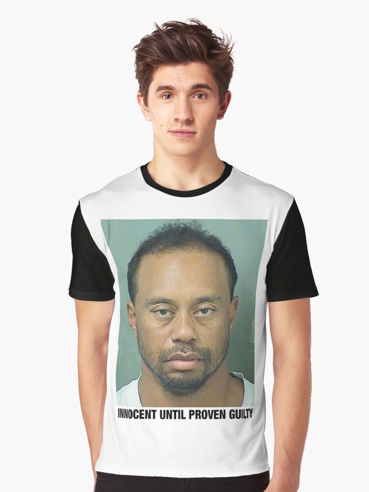 tiger woods mugshot shirt