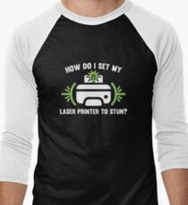 Laser Printer Men's Baseball ¾ T-Shirt