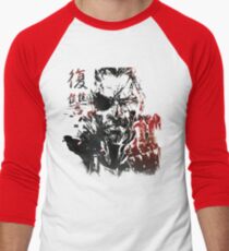 MGSV - All For Revenge (Japanese Kanji) Men's Baseball ¾ T-Shirt