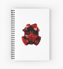 Red Gas Mask Spiral Notebook
