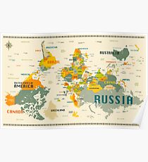 WORLD MAP Poster