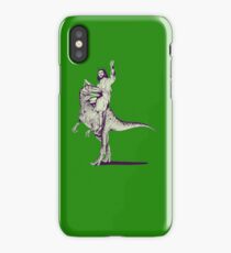 Jesus Riding Dinosaur iPhone Case